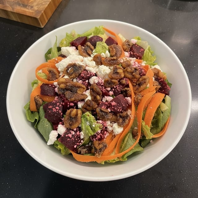 Romaine and Beet Salad.