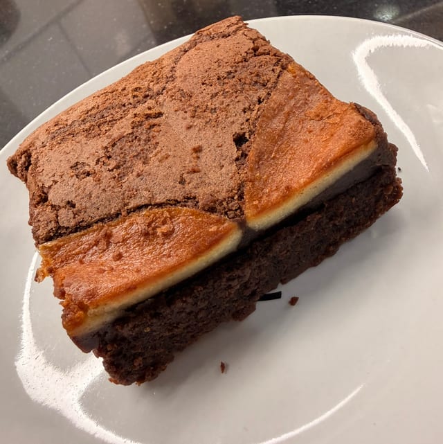 Chocolate Cream Cheese Brownie.