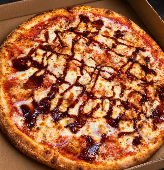 BBQ Chicken Pizza.