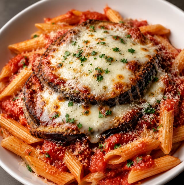 Eggplant Parmesan Penne.