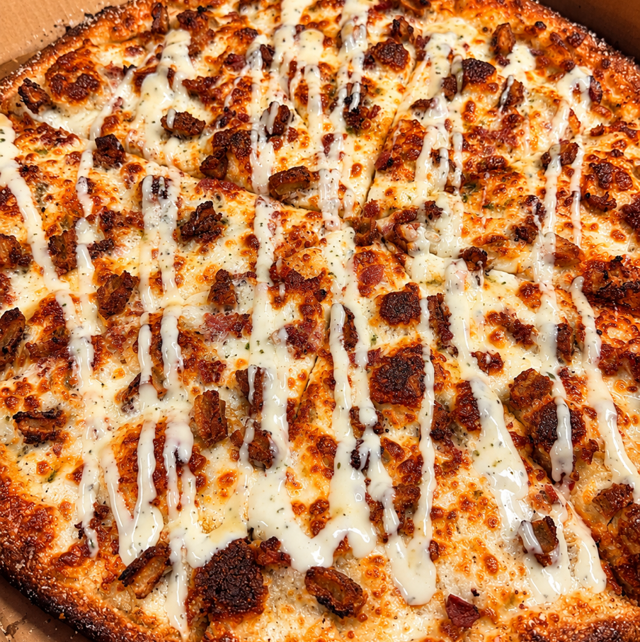 Chicken Bacon Ranch Pizza.