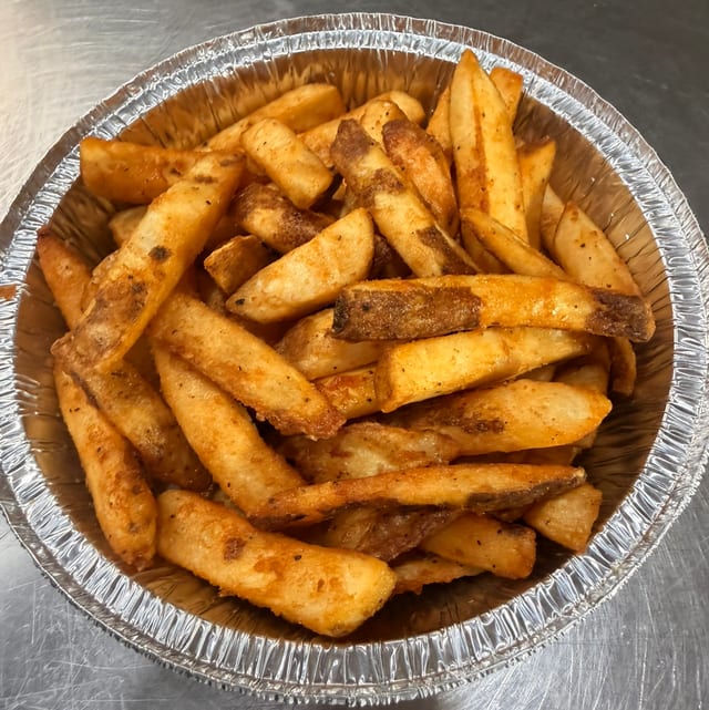 Hand Cut Fries.