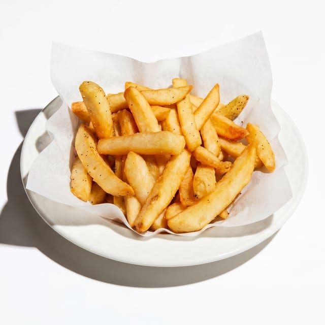 Hand Cut Fries.