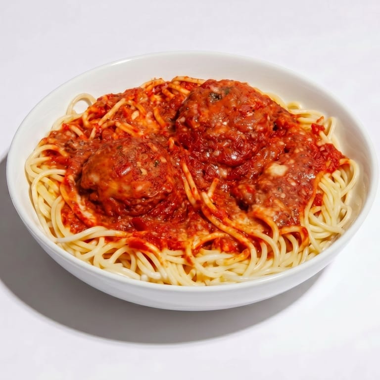 Delicious Spaghetti and Meatballs